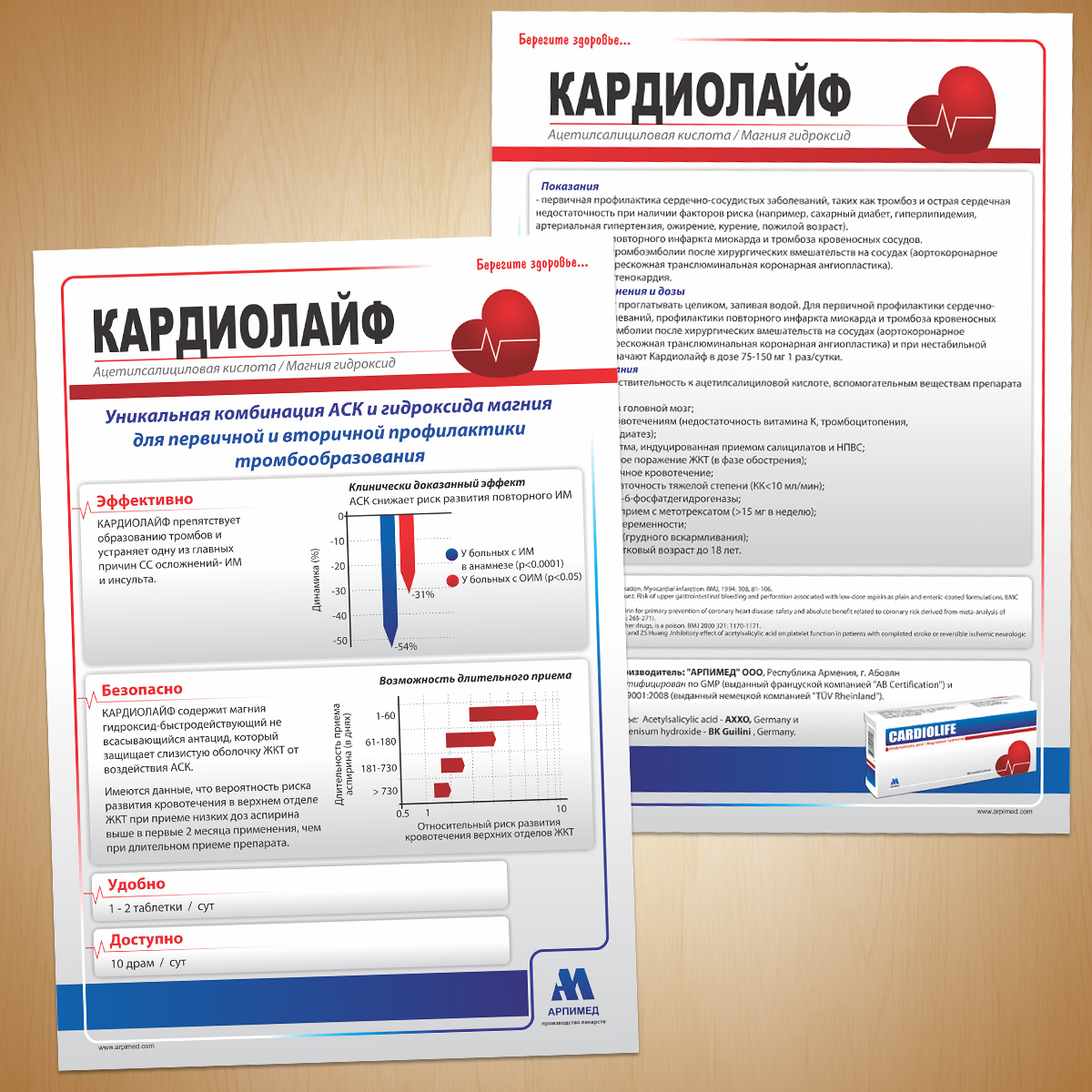 Arpimed Flyers N3-Flyer Design for Arpimed Pharmaceutical Company (Package N3)