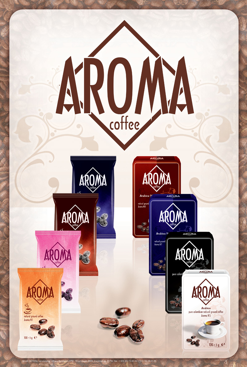 Aroma-Poster Design for Aroma Coffee