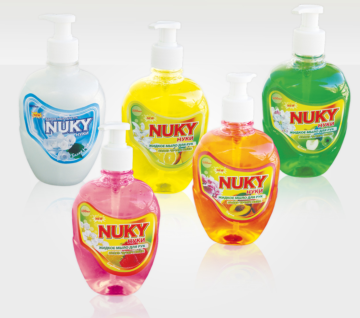 Nuky-Liquid Soap / Dishwashing Liquid / Glass Cleaner: Label Design