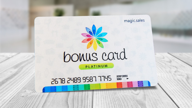 Bonus Card Platinum-Discount Card & Guidebook Design for Magic Sale LLC